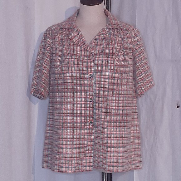 Rainbow plaid shirt - Picture 1 of 4